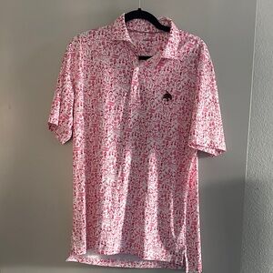 johnnie-O Texas State Univeristy Graphic Polo Shirt. Southwest Texas